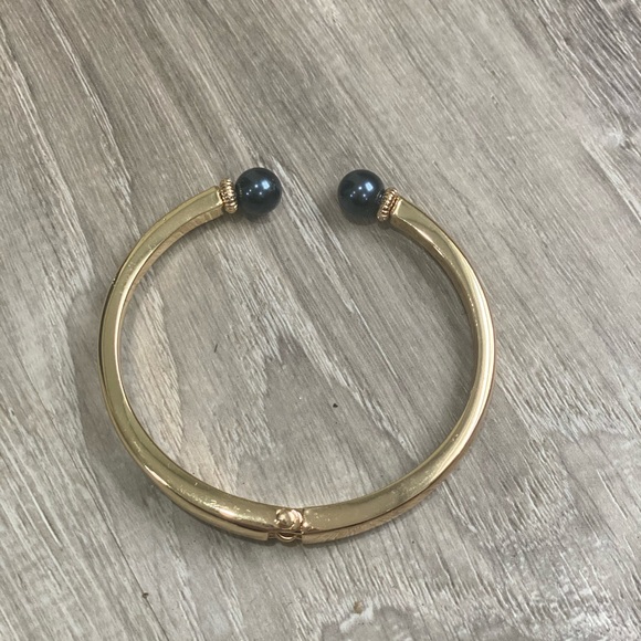 Charter Club Gold Bangle Cuff Bracelet - Picture 2 of 3